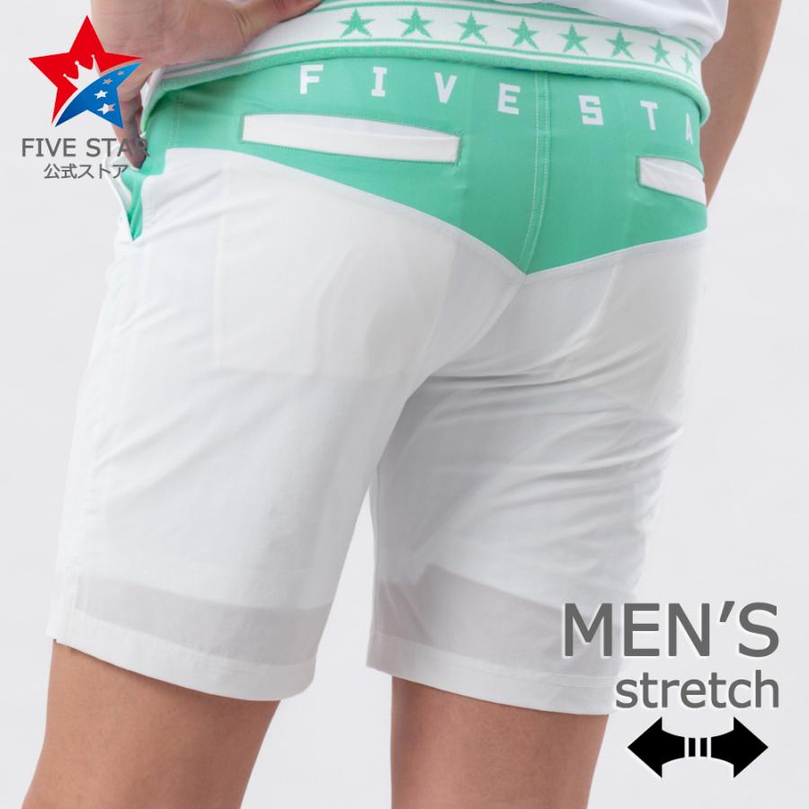 FIVE STAR ハーフパンツ ゴルフ メンズ 夏 ショートパンツ ストレッチ