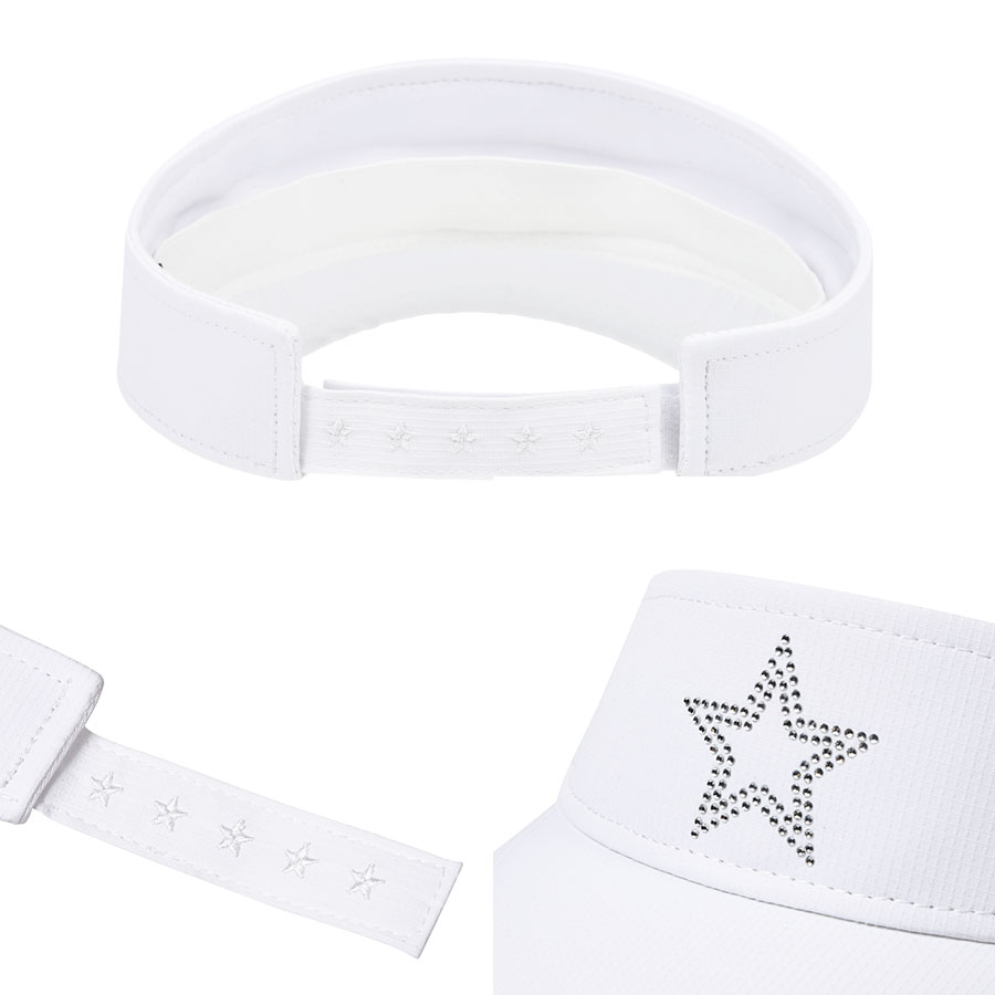 FIVE STAR サンバイザー メンズ ゴルフ バイザー スター クリスタル