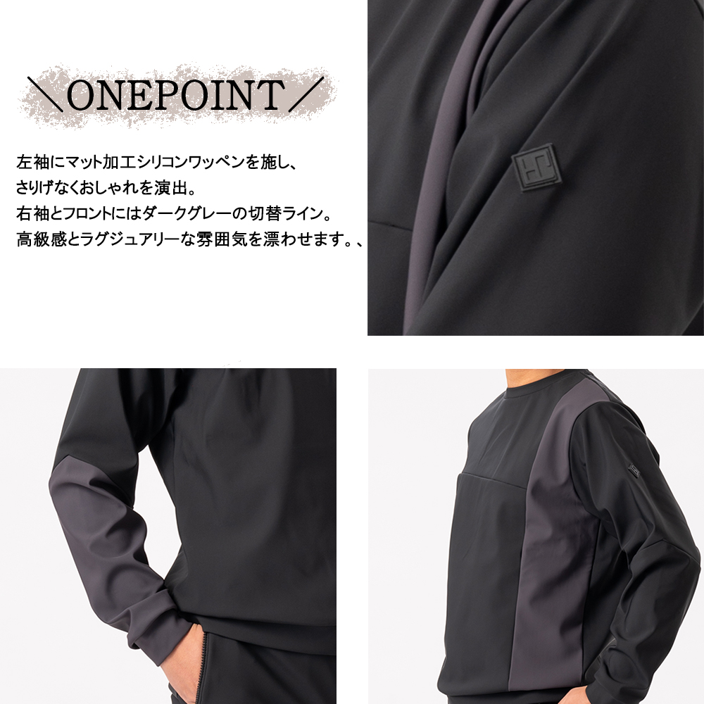 超美品】ブリーフィング 切替中綿ジャケット 黒 重り 身頃中綿