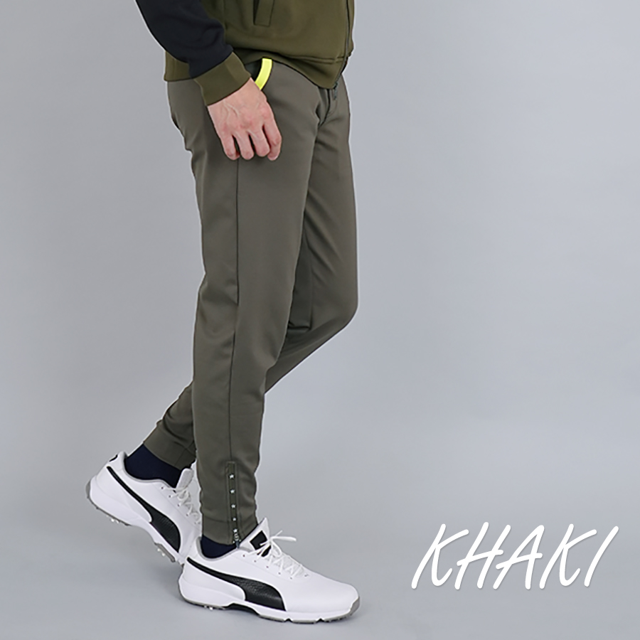 ロングパンツ パンツ ゴルフウェア メンズ 冬 ゴルフパンツ ストレッチ 防寒 裾ファスナー 星柄 ファイブスター おしゃれ シンプル 40代 50代 | FIVE STAR（ゴルフ） | 01