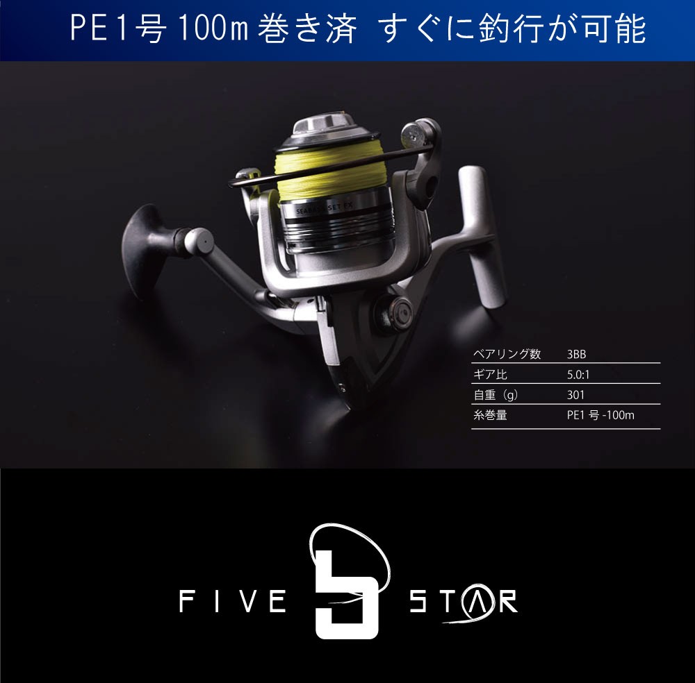 FIVE STAR（釣り） シーバス始めるならこのセット！SEABASS SET