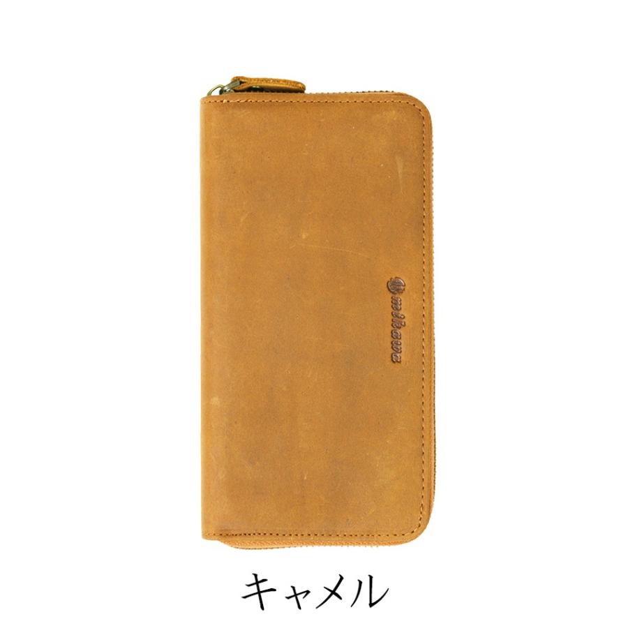 訳あり品) 長財布 メンズ 本革 総牛革 日本製 魅革(mikawa) 本革財布