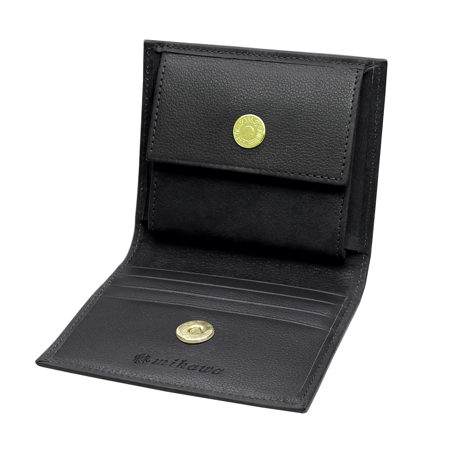 二つ折り財布 本革 プエブロレザー 日本製 薄型 軽量 コンパクト 大