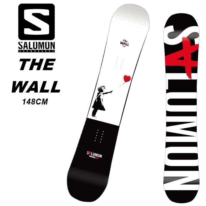 【ラスト1点 148cm】SALOMON サロモン THE WALL & DISTRIDT LOVE セット 21-22 モデル BANKSY  スノーボード　板　ビンディング セット