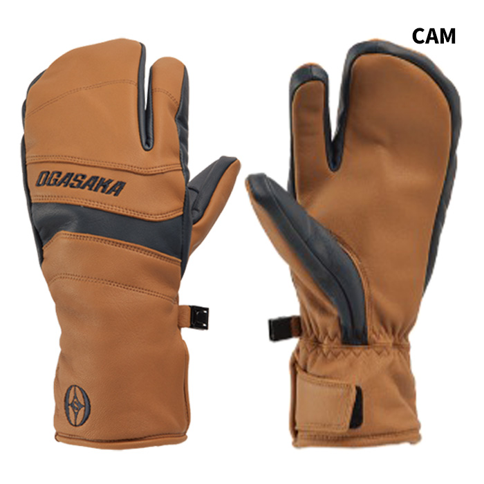 OGASAKAオガサカ3本指スキーグローブGM/CAMスリーフィンガー ミトンL OGASAKA オガサカ グローブ GM 25-26 モデル 三本指 Semi-Mitten : F