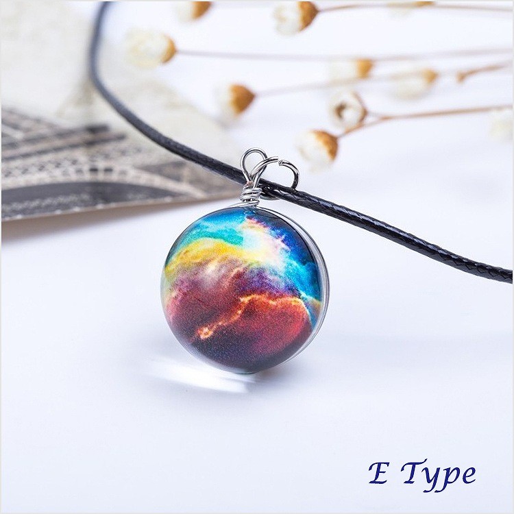 人気商品 ネックレス 星 宇宙 ユニバーサルデザインネックレスペンダント アクセサリー