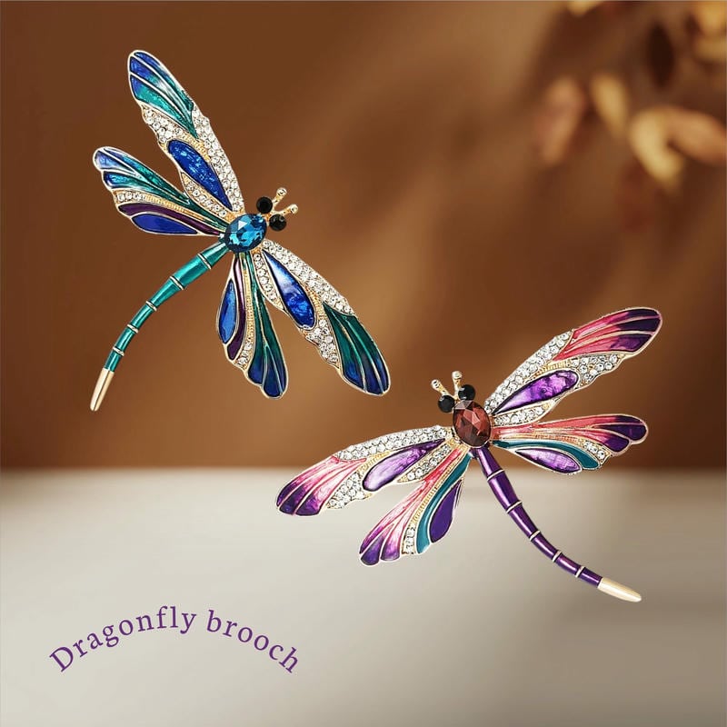 ヴィンテージトンボブローチ ブローチ キレイなカラーのトンボブローチ とんぼ 蜻蛉 ドラゴンフライ