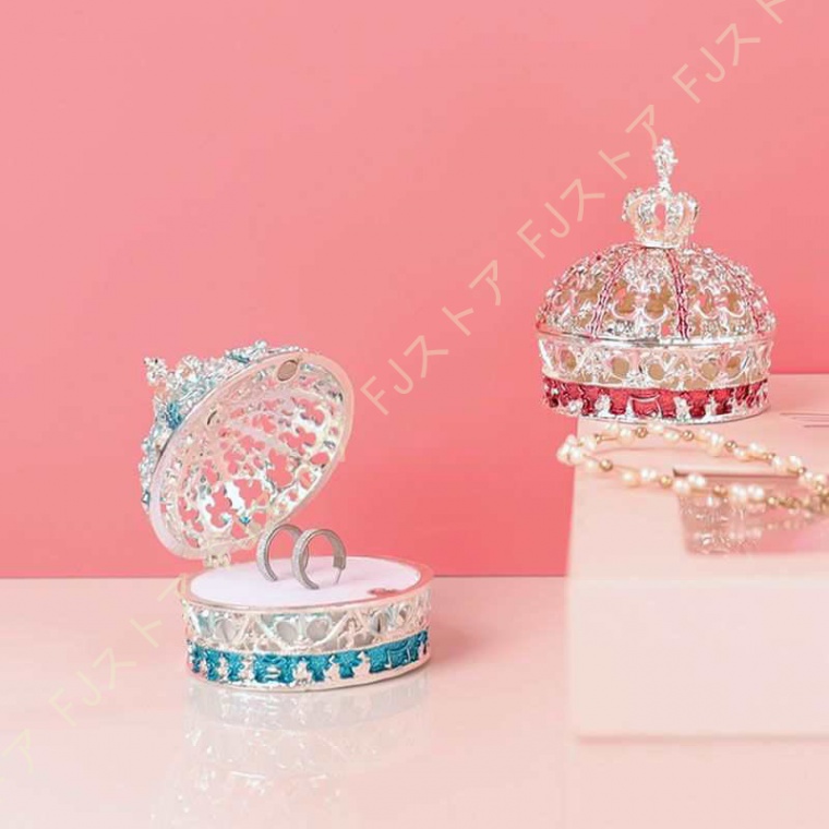 リングピロー付き 宝石箱 ジュエリーボックス アクセサリー