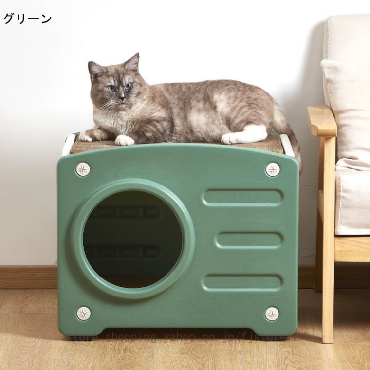 猫 ハウス 屋外 防水 プラスチック 外猫ハウス 防寒 野良猫ハウス ドッグハウス 野良猫シェルター 防寒 雨よけ 耐候性 ベッド家具 洞窟 ペット用品 小屋 庭用｜fjstore12｜03