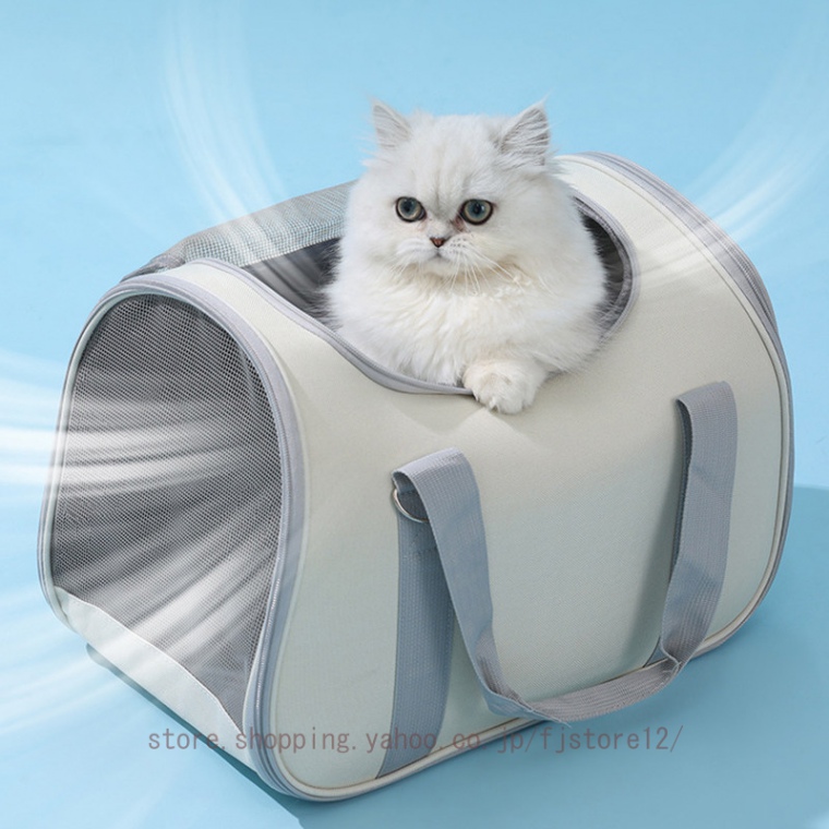 猫 キャリーバッグ 犬 移動用バック 通気性 メッシュ 飛び出し