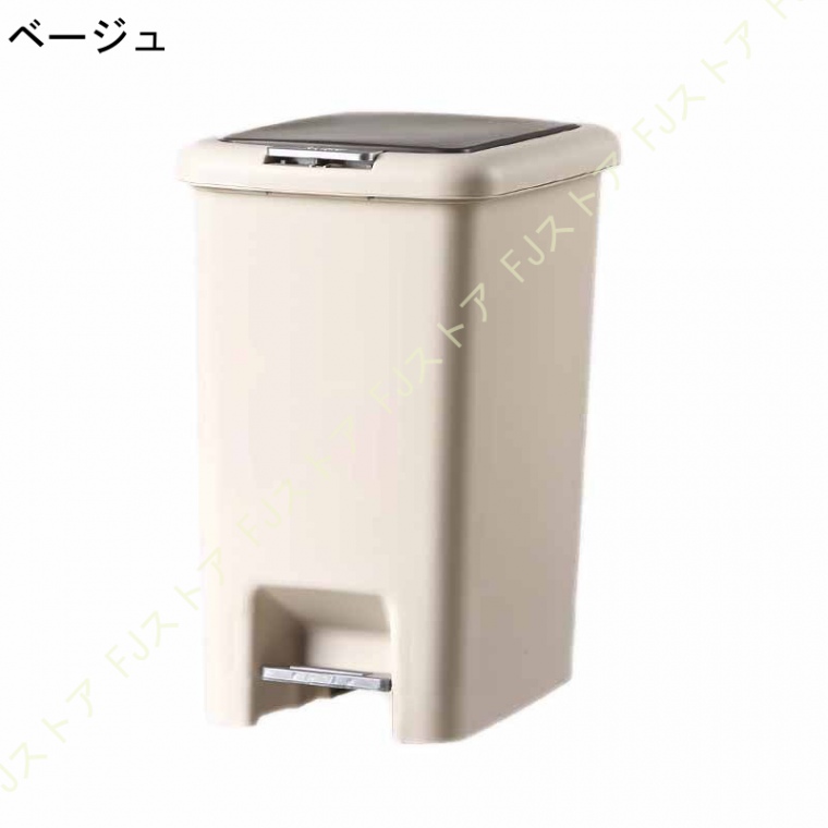 ゴミ箱 20L ペダル （ 15リットル ふた付き 分別 キッチン ダストボックス スリム 分別ゴミ箱 棚下 カウンター下 縦型 角型 ペダルペール 蓋付き シンプル｜fjstore12｜04