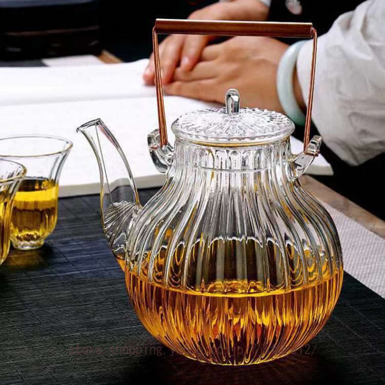 茶こし付き ポット 蓋付き 急須 耐熱ガラス ガラス製急須 カラー 茶こし付き ポット 蓋付き 急須 耐熱ガラス ガラス製急須 カラー