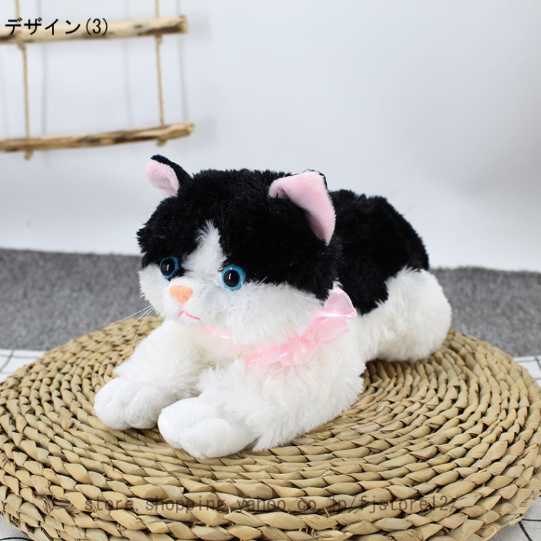 リアル ねこ ぬいぐるみ 本物そっくり 鳴く ニャー 景品 眠り猫 置物 インテリア 黄色 猫 かわいい 寝そべり 模型 部屋飾り  プレゼント 贈り物 猫 ぬいぐるみ｜fjstore12｜04