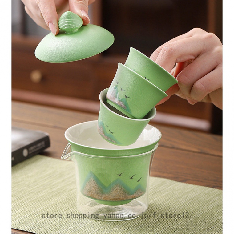 旅行ティーセット 携帯急須 セット おしゃれ ギフト 茶器 収納