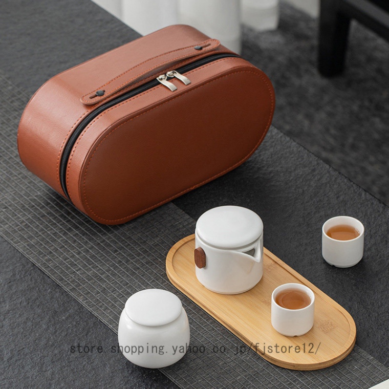 携帯茶器セット 茶盤 アウトドア 耐熱 カップ 旅行用 携帯式