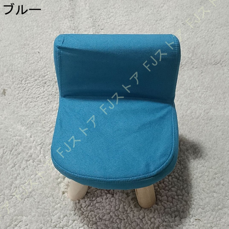 木製 スツール 布製 ロータイプ ミニ 椅子 オットマン 足置き台