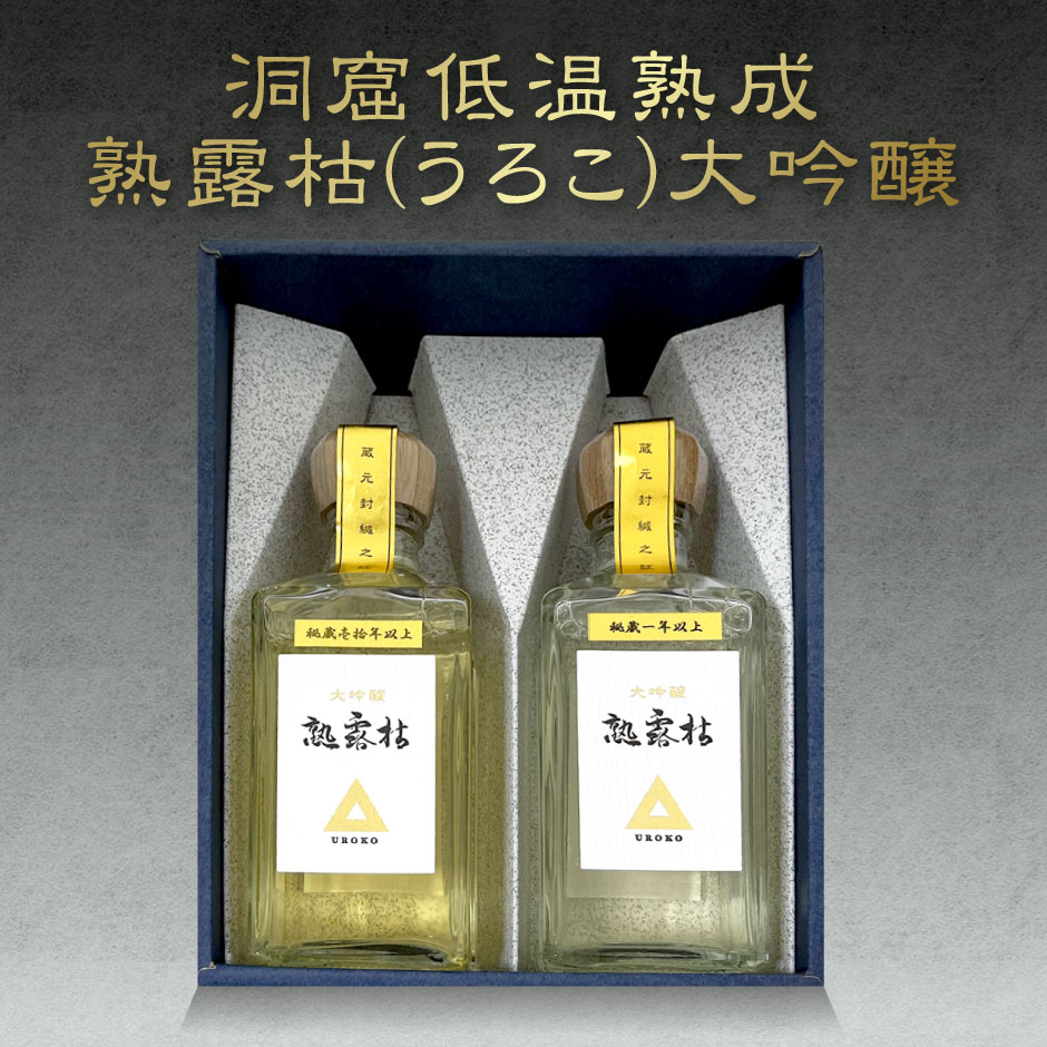  島崎酒造 洞窟低温熟成 大吟醸 熟露枯（うろこ）熟露枯セット とちぎのお酒で乾杯キャンペーンセット