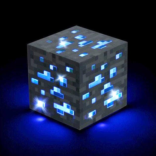 マインクラフト 鉱石 たいまつ ライト LED 充電式　キャンプで宝探し