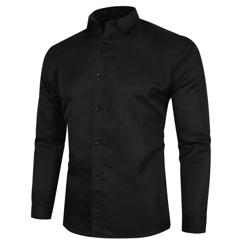 ワイシャツ 完全ノーアイロン シャツ 長袖 メンズ 超形態安定 ストレッチ ノンアイロン 形状記憶 Yシャツ おしゃれ 吸水速乾 カッターシャツ 大きいサイズ｜fkd-shop｜03