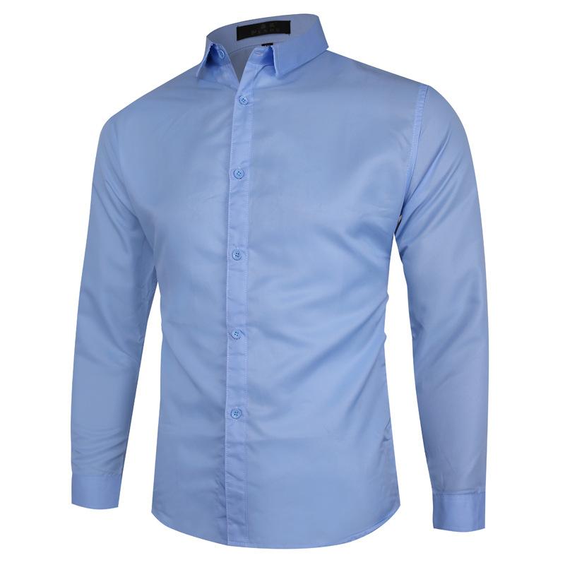 ワイシャツ 完全ノーアイロン シャツ 長袖 メンズ 超形態安定 ストレッチ ノンアイロン 形状記憶 Yシャツ おしゃれ 吸水速乾 カッターシャツ 大きいサイズ｜fkd-shop｜04