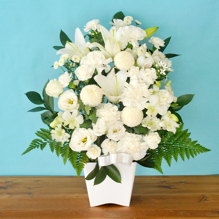 FlowerKitchen お供え 花 旬のおまかせお供え花 Lサイズ