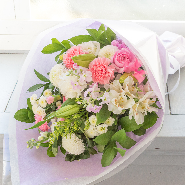 喪中見舞い お供え 花 仏花 花束 仏壇 フラワーアレンジ 旬のおまかせお供え花 M L お盆 お悔やみ アレンジメント 生花 供花 お花 命日 クール便対応 FKAA