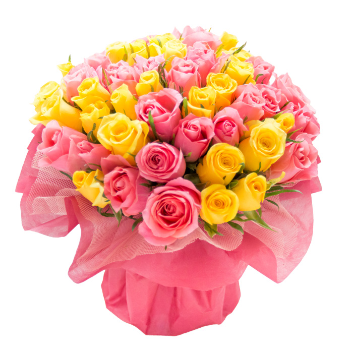 FlowerKitchen 50本バラの花束 誕生日 花束 花 プレゼント 生花 ブーケ