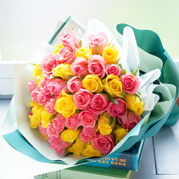 FlowerKitchen 50本バラの花束 誕生日 花束 花 ブーケ プレゼント 生花