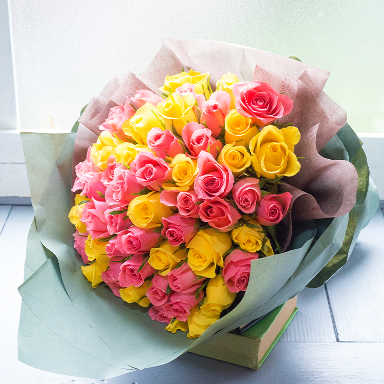 FlowerKitchen 50本バラの花束 誕生日 花束 花 ブーケ プレゼント 生花