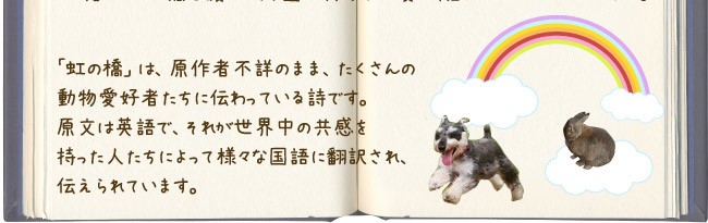 虹の橋下
