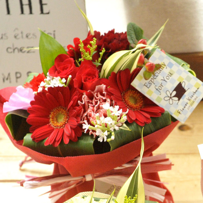 花 誕生日 プレゼント 選べるスタンディングブーケ そのまま飾れる ブーケ バラ ひまわり 父の日 結婚記念日 お花 花束 ギフト フラワーギフト 生花 FKAA | FlowerKitchen | 03