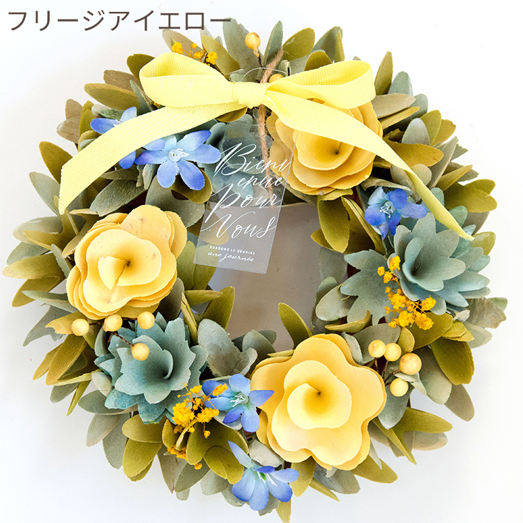 FlowerKitchen 季節のリース Mサイズ リース 2026 玄関 おしゃれ 造花