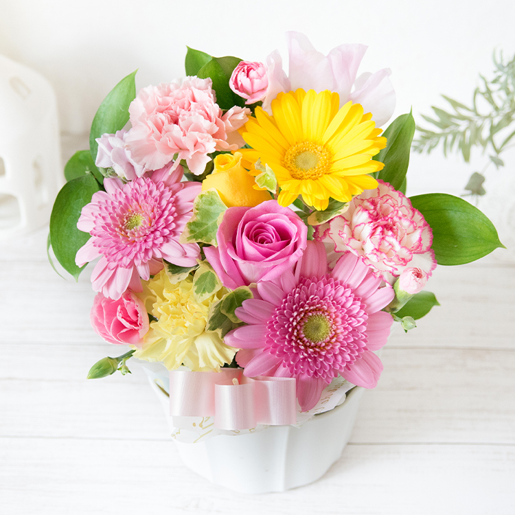 FlowerKitchen 選べるピック付き おまかせアレンジ 花 誕生日 フラワー