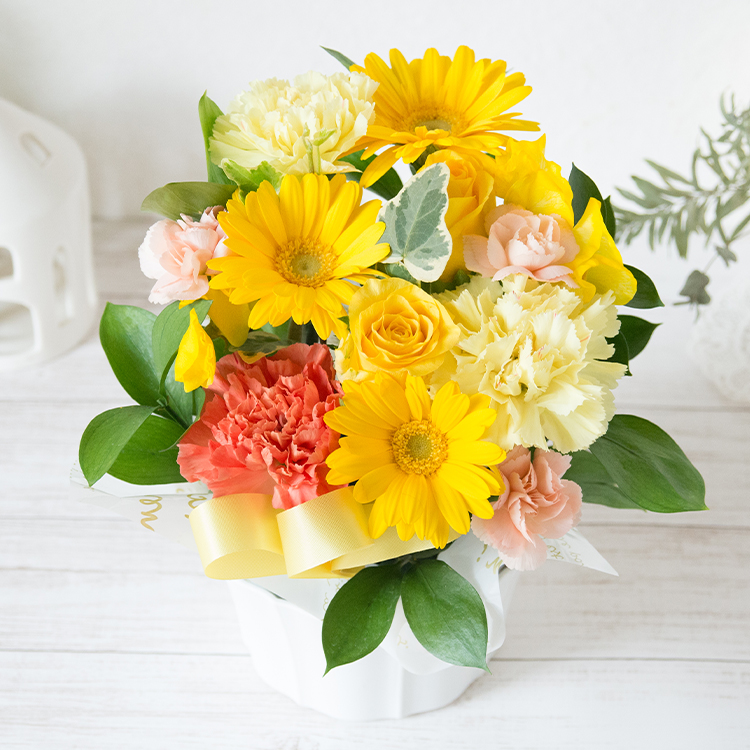 FlowerKitchen 選べるピック付き おまかせアレンジ 花 誕生日 フラワー