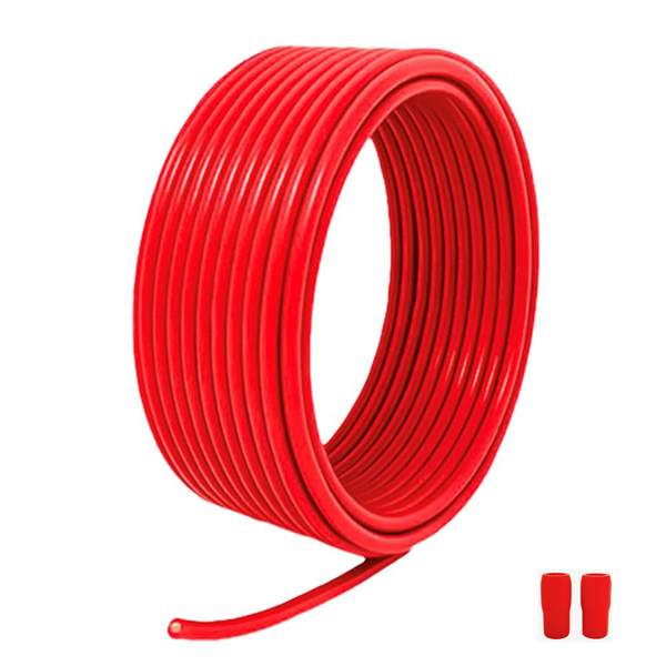 電線　IV2㎜赤、白セット IV(単線) 600Vビニル絶縁電線 300m 赤 IV2.0mm(赤) : 電材センタ一成