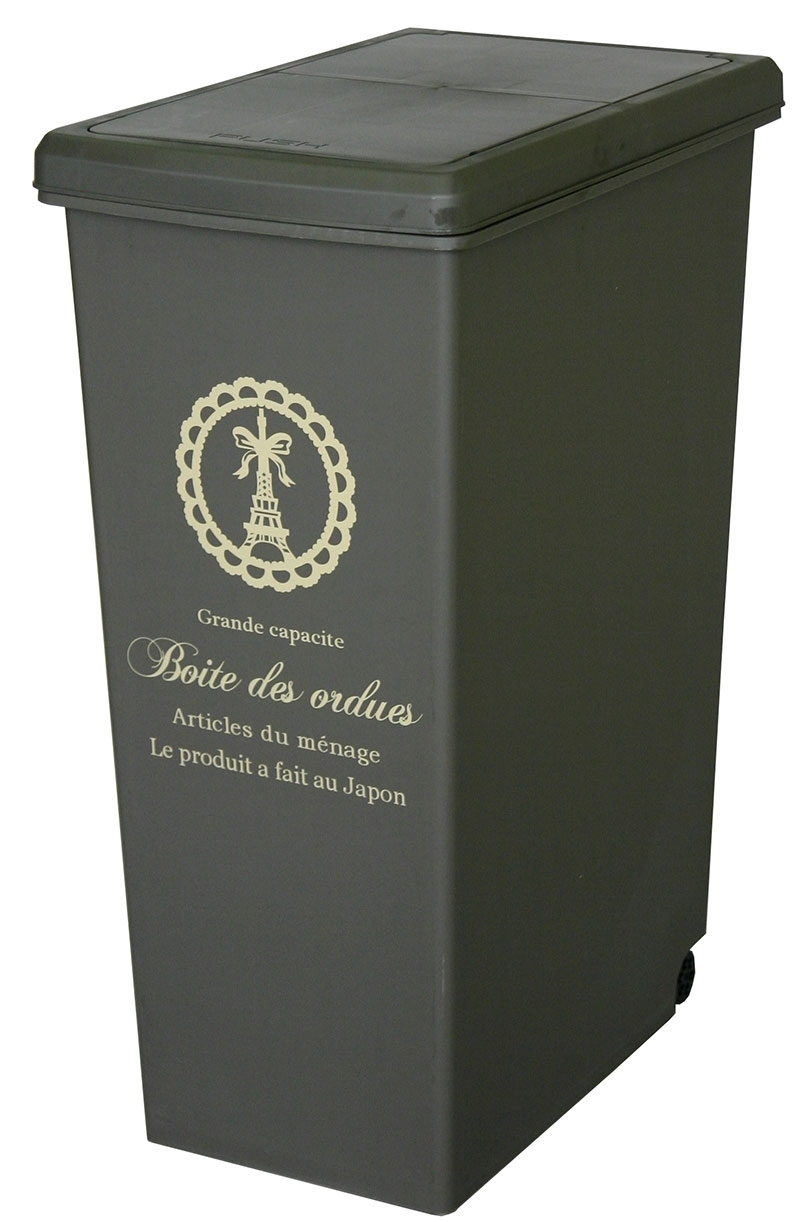 東谷 ゴミ箱 おしゃれ スリム 幅24cm キャスター付き 蓋ロック可能