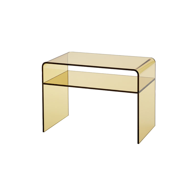 東谷 サイドテーブル テーブル おしゃれ 北欧 クリア 透明 収納付き 棚