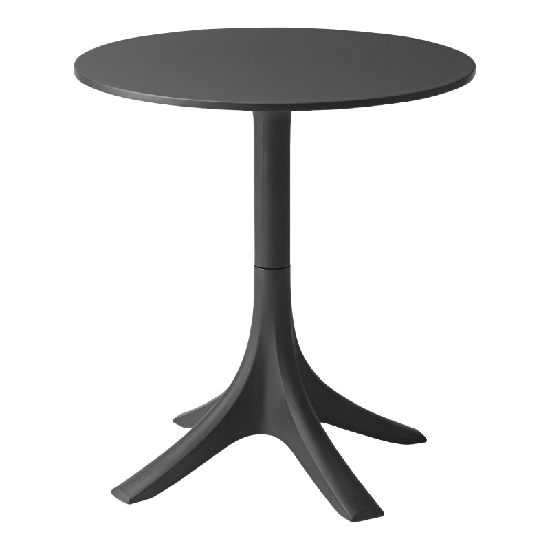 カフェテーブル テーブル おしゃれ デスク 円形 ラウンド サークル ポリプロピレン プラスチック 黒 白 ブラック ホワイト シンプル モダン｜fkolme｜02