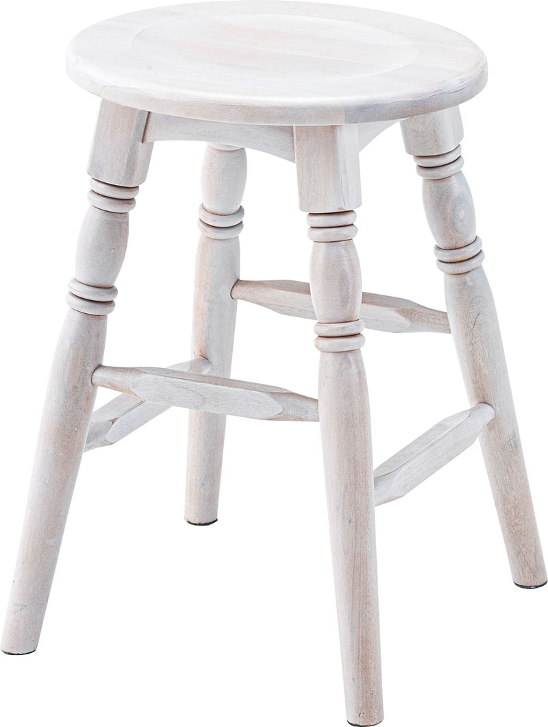 スツール 木製 高さ45cm 楕円 ロータイプ 上品 おしゃれ 椅子 いす アンティーク調 シャビーシック ブラウン ホワイト｜fkolme｜03