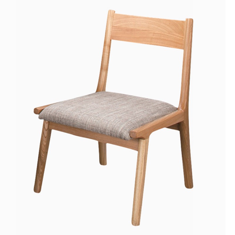 東谷 ダイニングチェア 木製 低め 座面高36cm モダン ファブリック