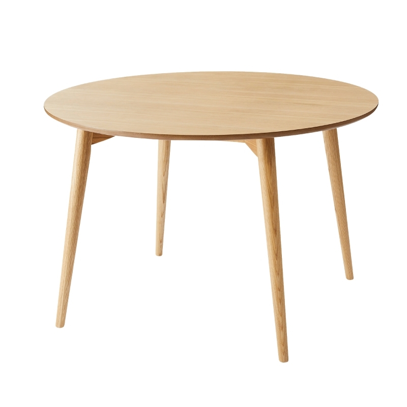 東谷 ダイニングテーブル 4人 直径110cm 丸型 ウッド 丸脚 木製 天然木