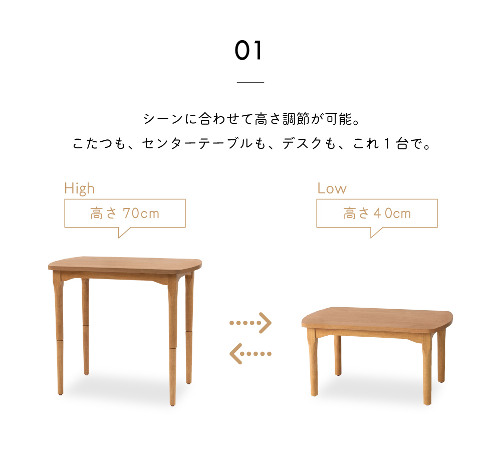 こたつテーブル 長方形 80 おしゃれ 高さ調節 継脚 こたつ テーブル 木製 石英管ヒーター 安い - pm.ssp.ma.gov.br