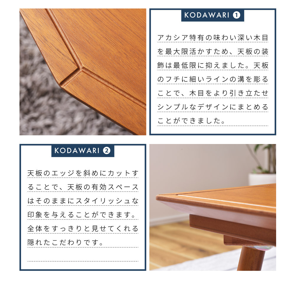 コタツ　メーカー不明　ナチュラルカラー木目 木目調長方形こたつ Cartes+メレンゲ/Bique/Snow [幅75][単品