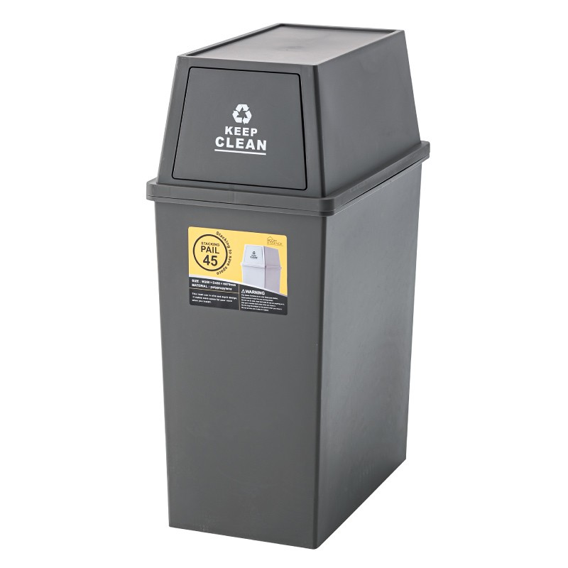 東谷 ゴミ箱 おしゃれ スリム 45リットル 蓋付き キャスター付き 分別