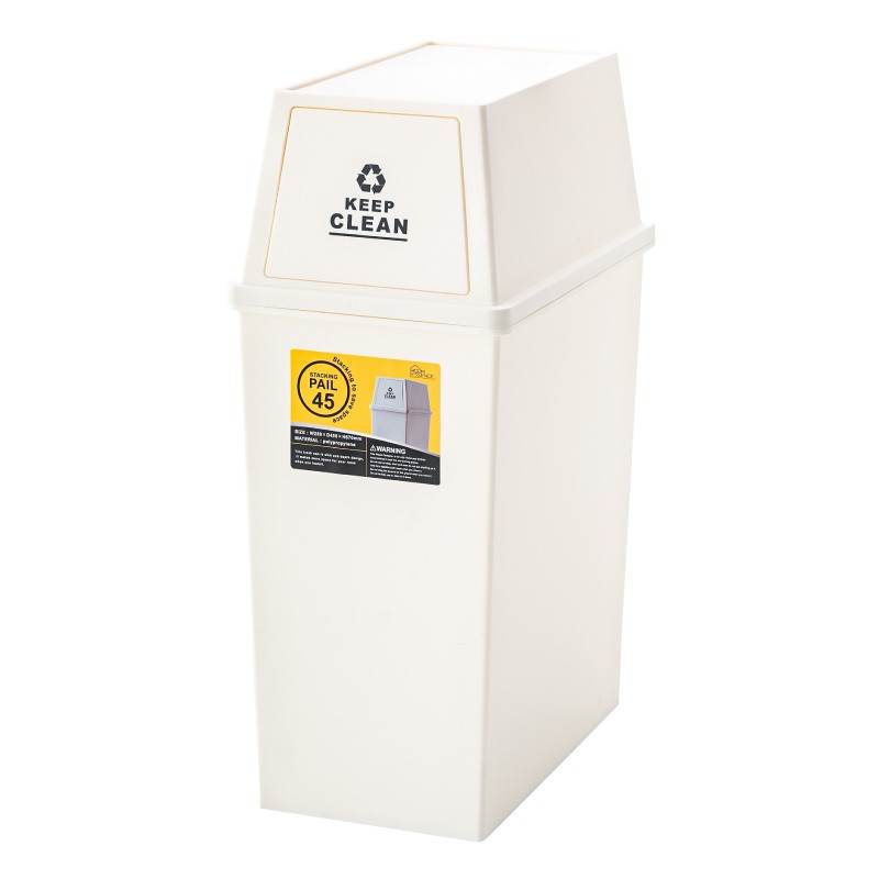 東谷 ゴミ箱 おしゃれ スリム 45リットル 蓋付き キャスター付き 分別