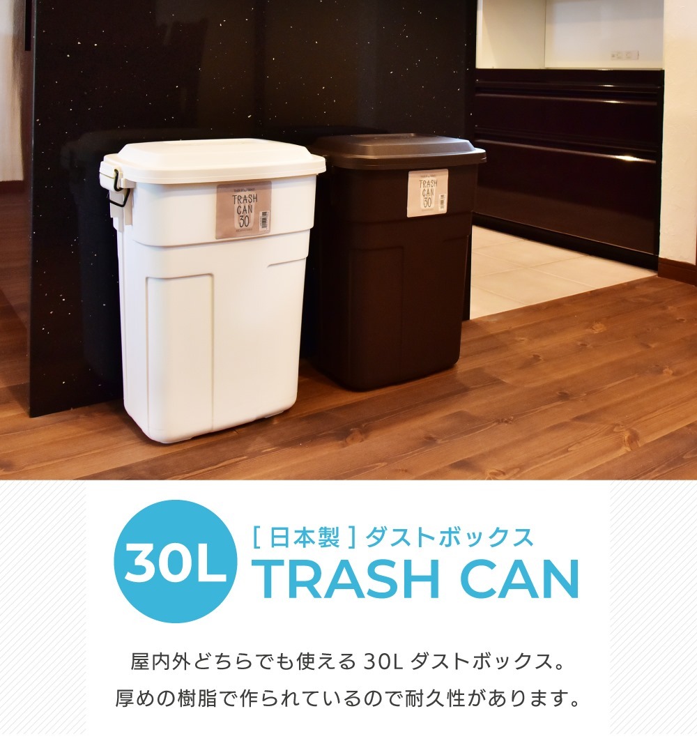 東谷 ゴミ箱 おしゃれ 30L 屋外 日本製 ブラウン 蓋付き くず入れ 分別