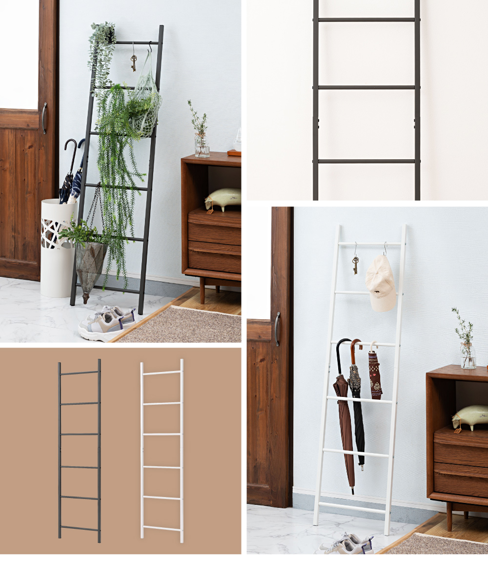 東谷 ラダーラック ハンガーラック スチール 金属製 北欧