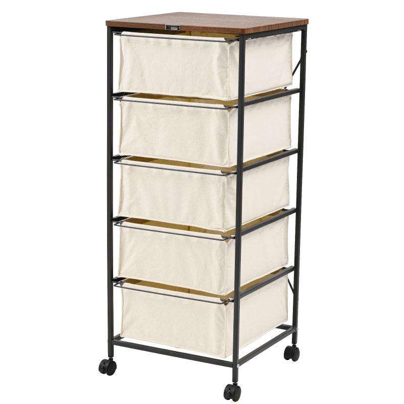 東谷 チェスト おしゃれ 5段 幅43cm ファブリック 衣類収納 収納家具