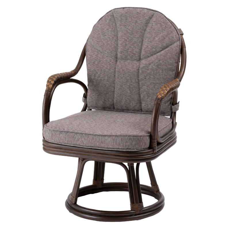 送料無料【新品 】楽々ラタン 360度回転 座椅子 新品 】楽々ラタン 360度回転 座椅子