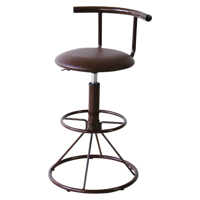 東谷 カウンターチェア ハイチェア 昇降式 回転 丸 ホワイト